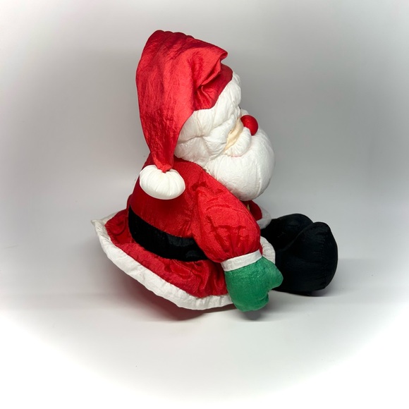 Vintage Santa Claus Nylon Plush Christmas 90s Hallmark Stuffed Parachute Toy Vtg - Picture 3 of 7